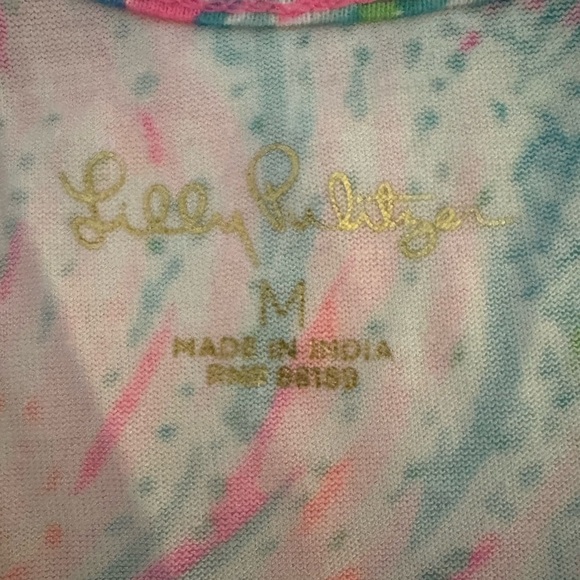 Lilly Pulitzer Skyelar Seaing Things Tank Dress, Pink/Blue Print, Size M - Picture 7 of 7